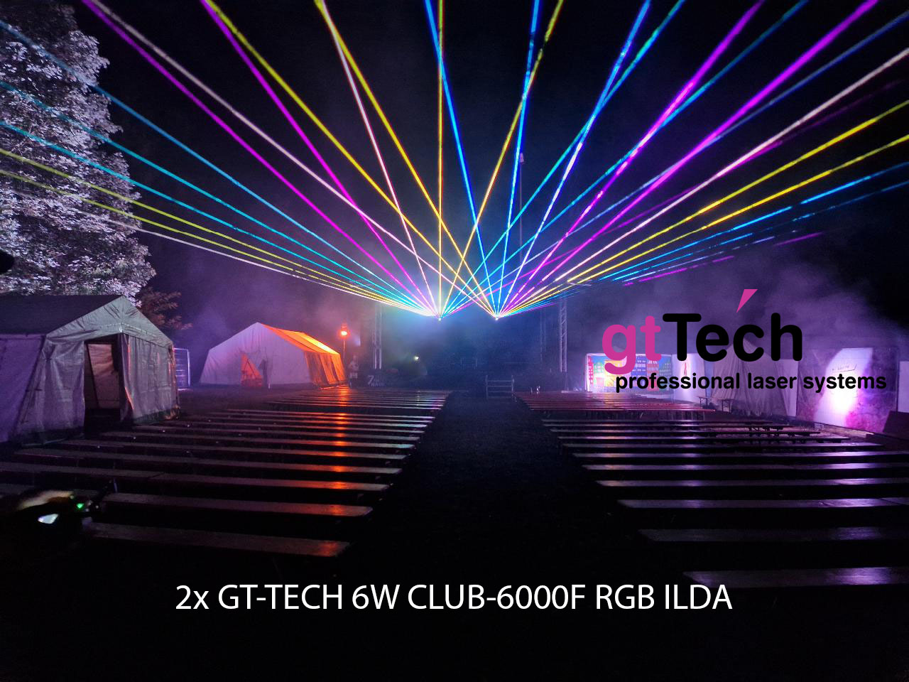 2x Club-6000F 6W RGB ILDA Showlaser