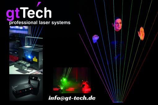 Laserharfe Komplett Set mit Showlaser und Umlenkspiegel 