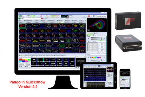 Laserdesigner Pangolin QuickShow 5.5 FB3/QS inkl. Lasergaze 